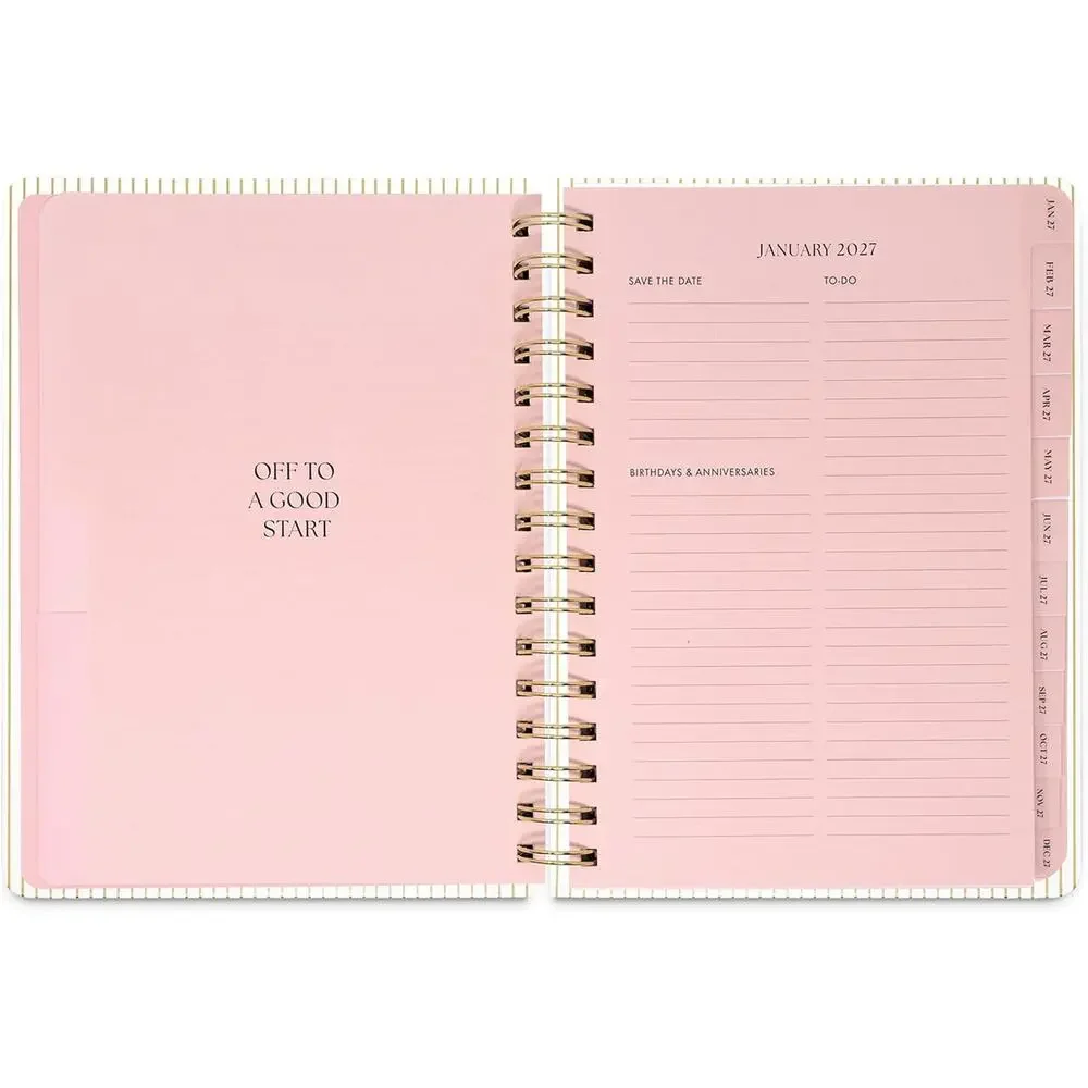 kate spade Gold Pinstripe 2027 Planner